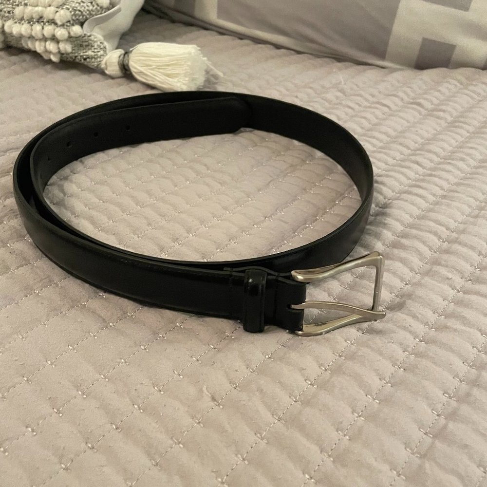 Jos. A. Bank Men's Black Genuine Leather Dress Belt 38